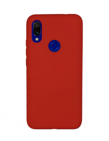 Funda Silicona Suave tipo Apple Roja para Xiaomi Redmi 7