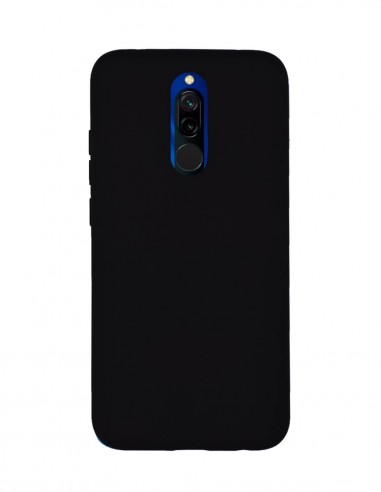 Funda Silicona Suave tipo Apple Negra para Xiaomi Redmi 8A