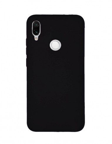 Funda Silicona Suave tipo Apple Negra para Xiaomi Redmi Note 7