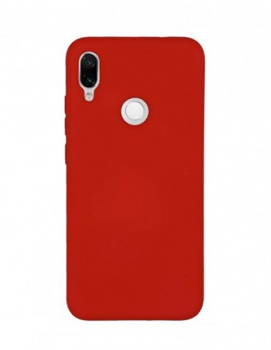 Funda Silicona Suave tipo Apple Roja para Xiaomi Redmi Note 7