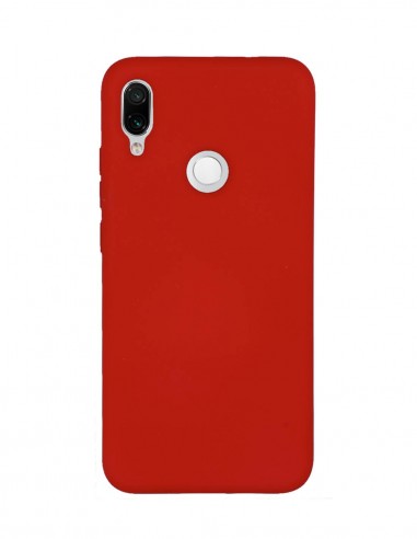 Funda Silicona Suave tipo Apple Roja para Xiaomi Redmi Note 7