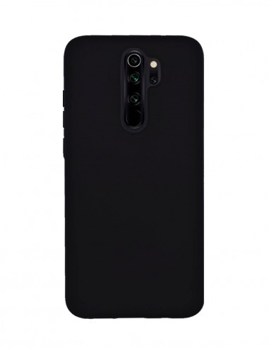 Funda Silicona Suave tipo Apple Negra para Xiaomi Redmi Note 8 Pro