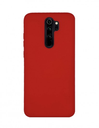 Funda Silicona Suave tipo Apple Roja para Xiaomi Redmi Note 8 Pro