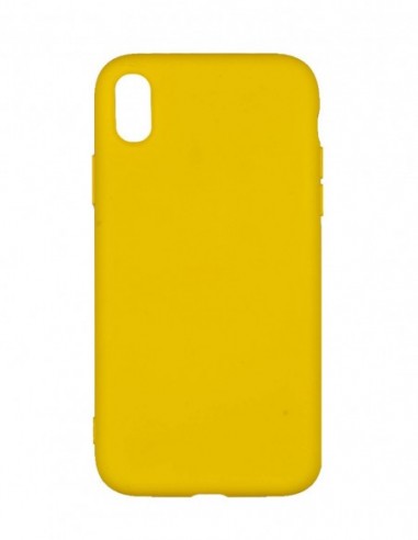 Funda Silicona Suave Amarilla para Apple iPhone XR