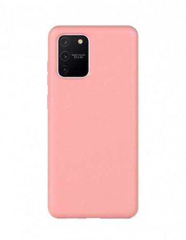 Funda Silicona Suave tipo Apple Rosa Palo para Samsung Galaxy S10 Lite