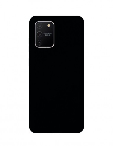 Funda Silicona Suave tipo Apple Negra para Samsung Galaxy M80S