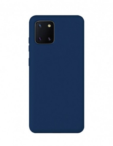 Funda Silicona Suave tipo Apple Azul para Samsung Galaxy M60S