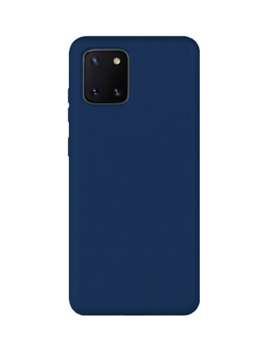 Funda Silicona Suave tipo Apple Azul para Samsung Galaxy A81