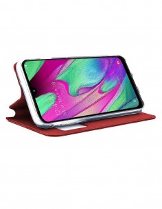 Funda tipo Libro Roja con Ventana para Huawei P20 Lite 2