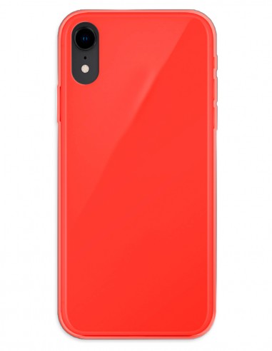 Funda Gel Silicona Liso Rojo para Apple iPhone XR