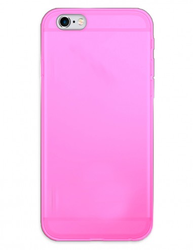 Funda Gel Silicona Liso Rosa para Apple iPhone 6S