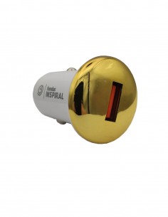 Cargador Coche USB 2.0 Dorado 2
