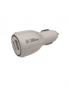 Cargador Coche 2 Puertos USB 2.0 Blanco 2