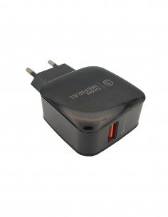 Cargador con carga rápida USB Negro 2