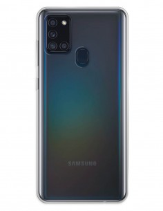 Funda Gel Silicona Liso Transparente para Samsung Galaxy A21S