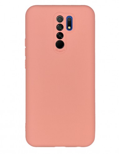 Funda Silicona Suave Rosa Claro tipo Apple para Xiaomi Redmi 9