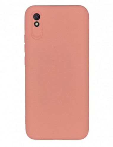 Funda Silicona Suave Rosa Claro tipo Apple para Xiaomi Redmi 9A