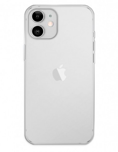 Funda Gel Silicona Liso Transparente para Apple iPhone 12