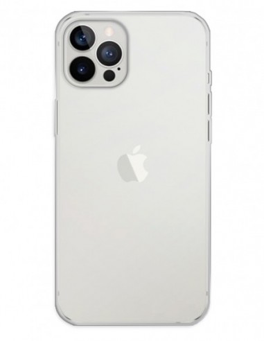 Funda Gel Silicona Liso Transparente para Apple iPhone 12 Pro Max