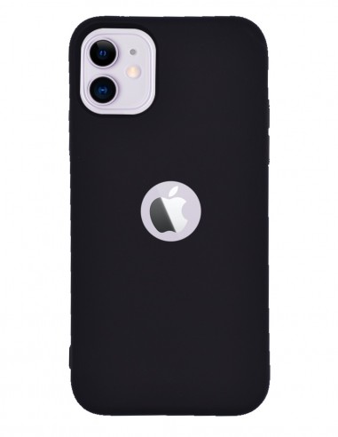 Funda Silicona Suave tipo Apple Negra para Apple iPhone 11