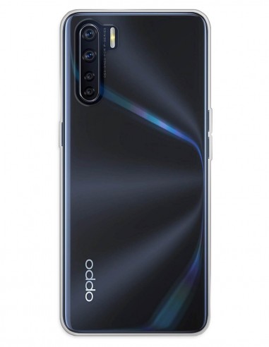 Funda Gel Silicona Liso Transparente para Oppo F15