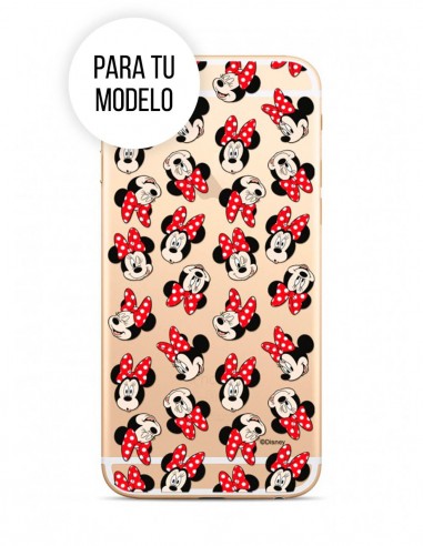 Funda Disney Minnie Silicona Cabeza fondo transparente para Apple iPhone 11