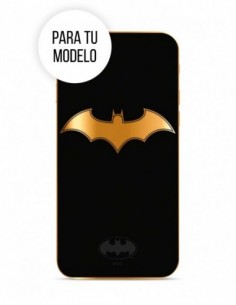 Funda DC Comics Batman Silicona Luxury fondo negro logo dorado para Apple iPhone XR