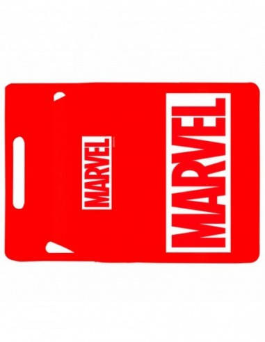 Funda Marvel logo blanco fondo rojo para Universal 10