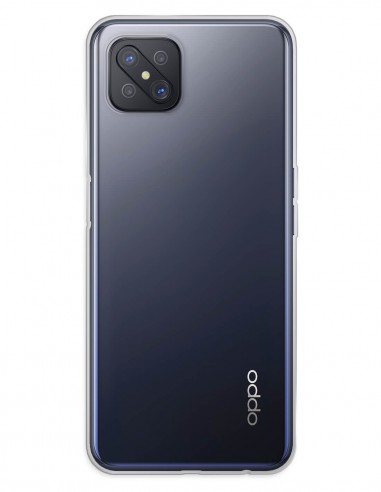 Funda Gel Silicona Liso Transparente para Oppo Reno 4Z 5G