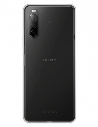 Funda Gel Silicona Liso Transparente para Sony Xperia 10 II
