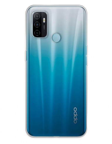 Funda Gel Silicona Liso Transparente para Oppo A53 (2020)