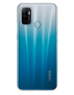 Funda Gel Silicona Liso Transparente para Oppo A53S (2020)