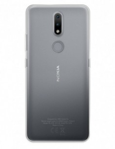 Funda Gel Silicona Liso Transparente para Nokia 2.4