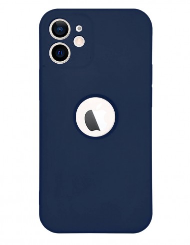 Funda Silicona Suave Generación 2 Azul Oscuro para Apple iPhone 12 Mini