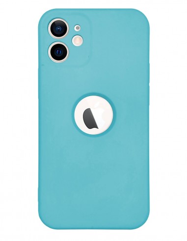 Funda Silicona Suave Generación 2 Celeste para Apple iPhone 12 Mini