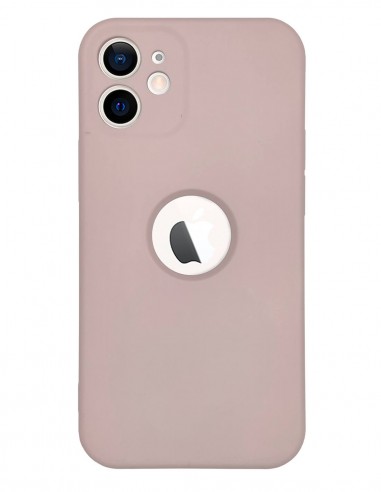 Funda Silicona Suave Generación 2 Rosa Palo para Apple iPhone 12 Mini