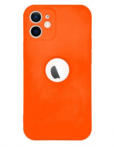 Funda Silicona Suave Generación 2 Naranja para Apple iPhone 12 Mini