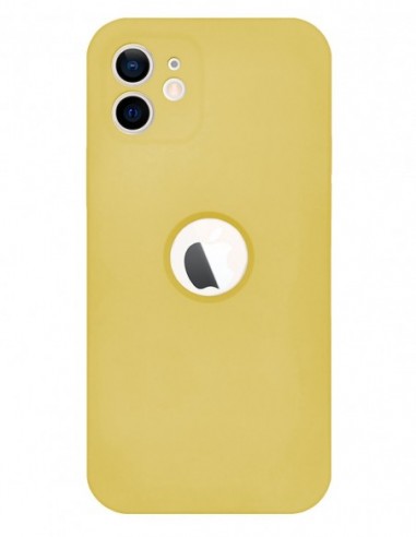 Funda Silicona Suave Generación 2 Amarillo para Apple iPhone 12