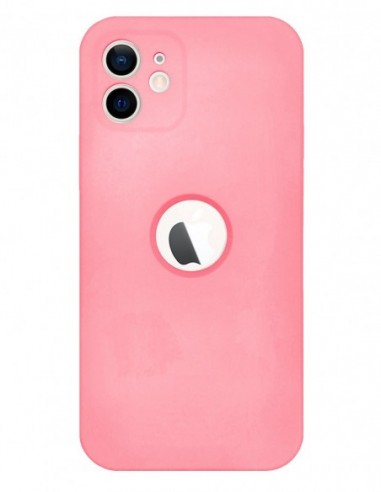 Funda Silicona Suave Generación 2 Rosa Claro para Apple iPhone 12