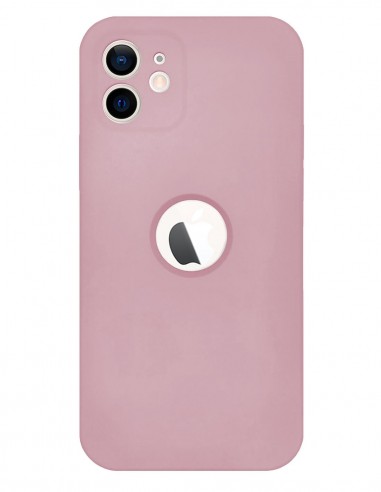 Funda Silicona Suave Generación 2 Rosa Palo para Apple iPhone 12