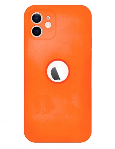 Funda Silicona Suave Generación 2 Naranja para Apple iPhone 12