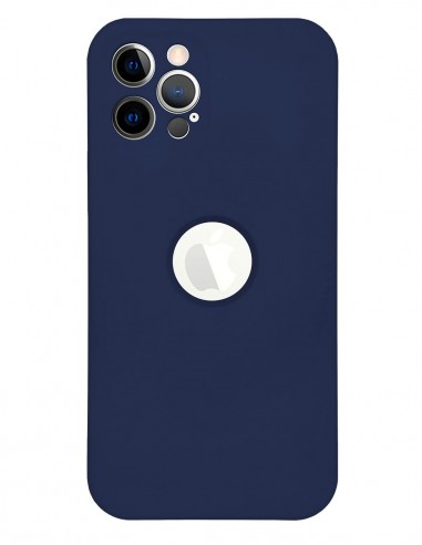 Funda Silicona Suave Generación 2 Azul Oscuro para Apple iPhone 12 Pro