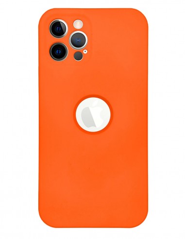 Funda Silicona Suave Generación 2 Naranja para Apple iPhone 12 Pro