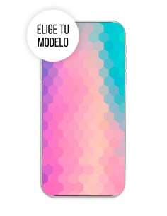 Funda Gel Silicona Patrones y Fondos - Pixelado Rosa