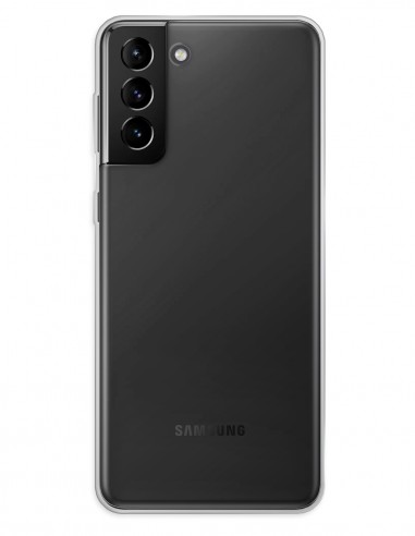 Funda Gel Silicona Liso Transparente para Samsung Galaxy S21 Plus