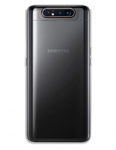 Funda Gel Silicona Liso Transparente para Samsung Galaxy A80