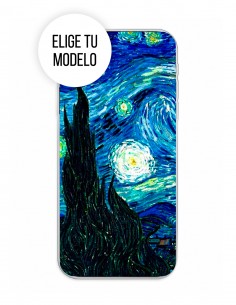 Funda Gel Silicona Arte - Noche Estrellada "Van Gogh"