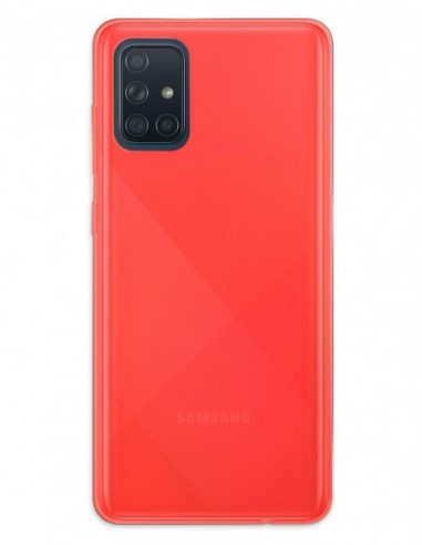 Funda Gel Silicona Liso Rojo para Samsung Galaxy A71