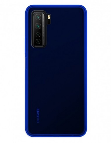 Funda Gel Silicona Liso Azul para Huawei P40 Lite 5G