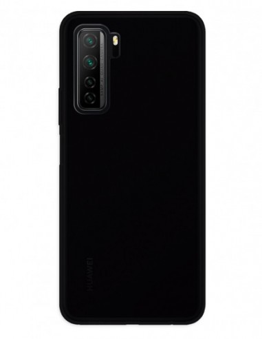 Funda Gel Silicona Liso Negro para Huawei P40 Lite 5G